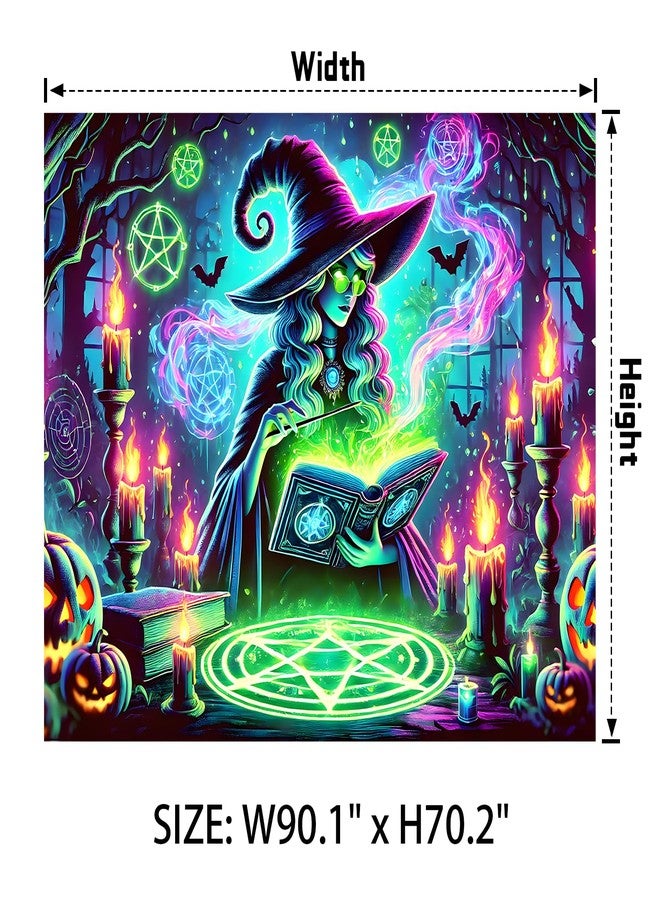 AOHMPT Spine-Chilling Zombie Winter Tapestry - Glow-in-the-Dark, Reactive Decor for Haunted Parties, Bedroom or Living Room Walls - Image 4